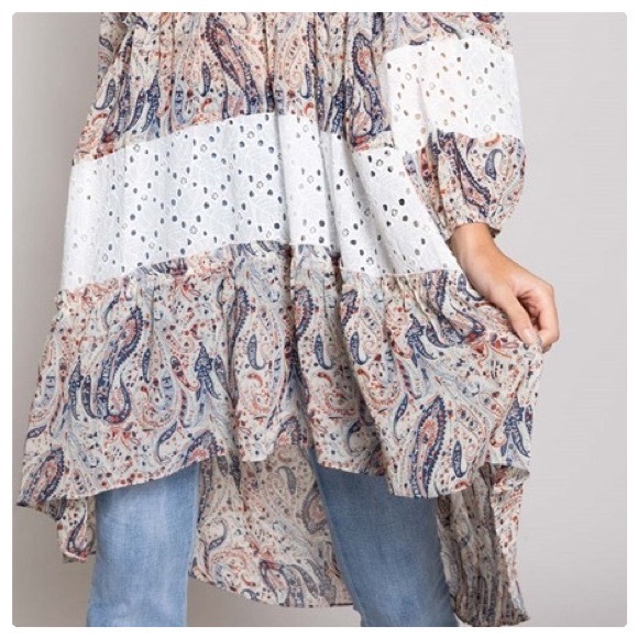 POL Wandering the Woods Paisley Printed Dress - Picture 7 of 9